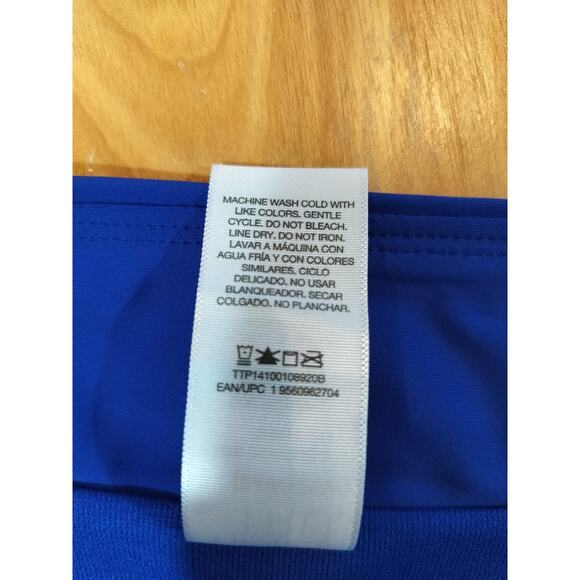 Time and Tru High Waist Bikini Bottom 3X Blue Plus Size Swim Bottom - Picture 6 of 6